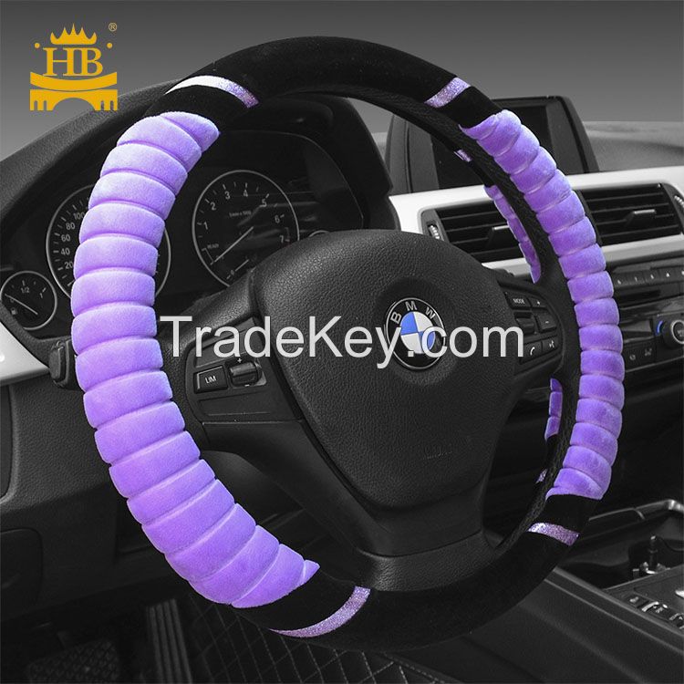 2017 New model winter fur steering wheel cover 