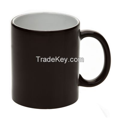 11oz Sublimation Color Changing Mug-Normal Black