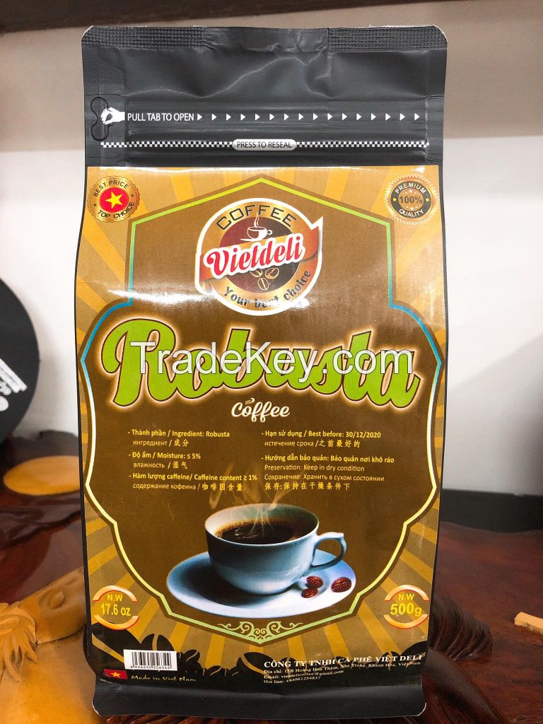 Sell ROBUSTA ROASTED COFFEE BEANS - Viet Deli Coffee Co., Ltd