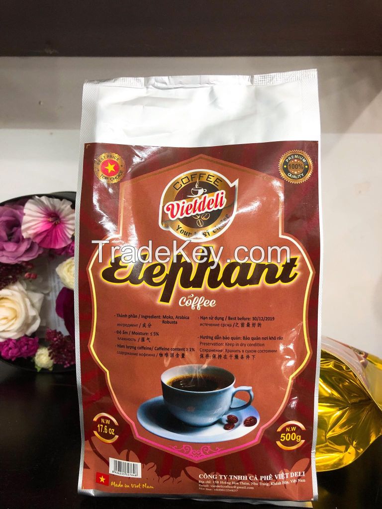 Sell ELEPHANT ROASTED COFFEE BEANS - Viet Deli Coffee Co., Ltd