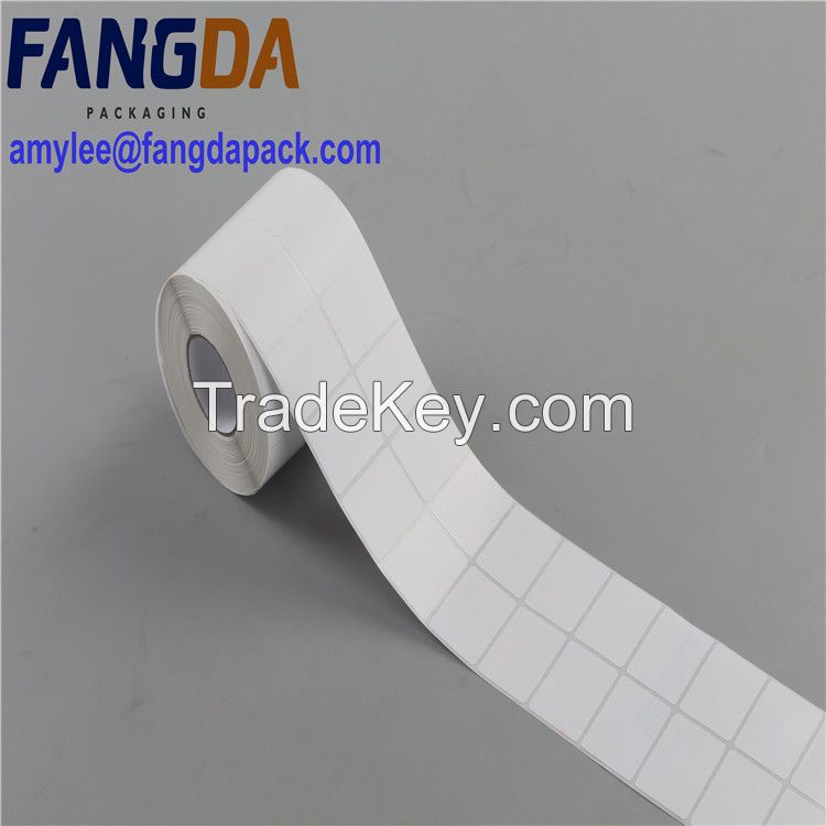 white plai water proof thermal transfer label roll