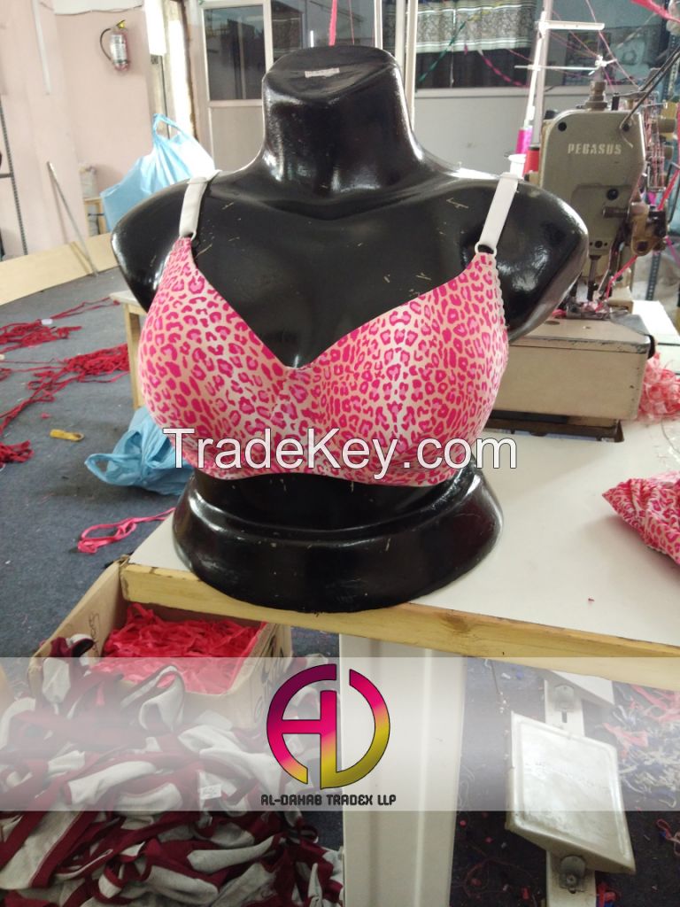 Leopard Skin Bra Organic Breathable  