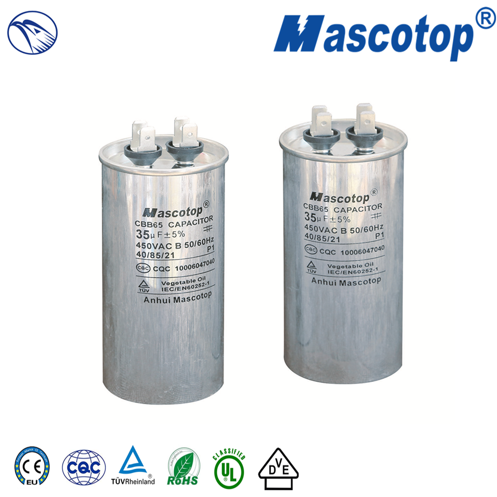 CBB65-R AC motor capacitor (Dual type )