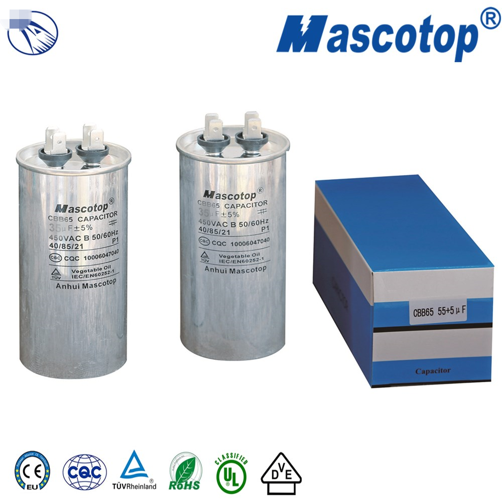 CBB65-R AC motor capacitor (Dual type )