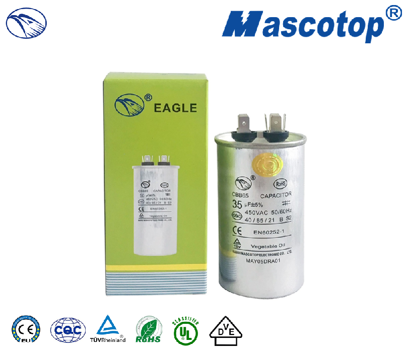 CBB65-R AC motor capacitor (Dual type )