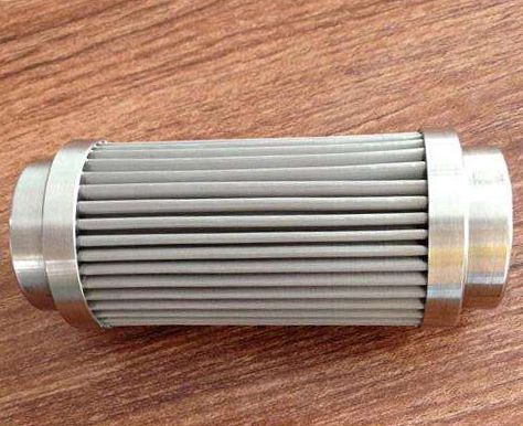 Stainless steel sintered folding filter elements / sintered metal filter cartridge for liquid industry