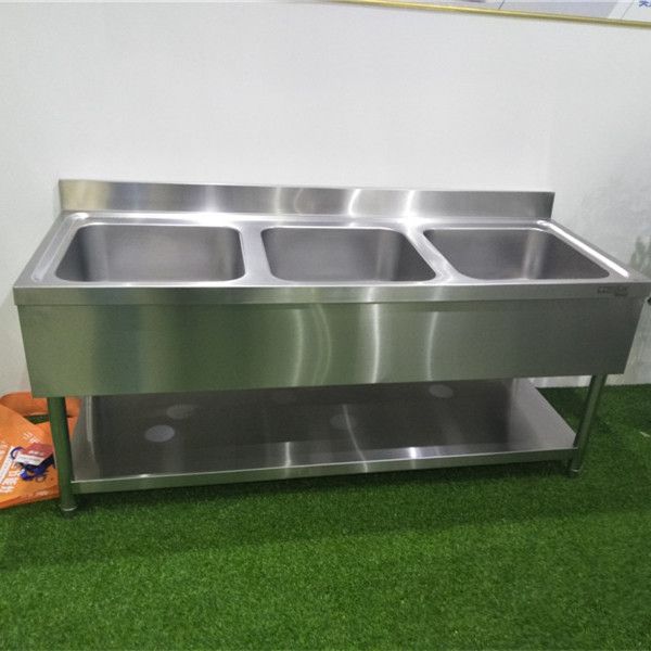 China manufacture moulded 201 304 apron Commercial stainless steel kitchen sink