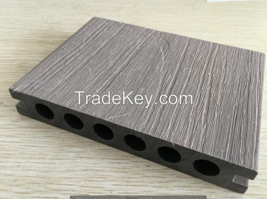 Maintenance Free 140x22mm Hollow Co-extrusion WPC Composite Decking