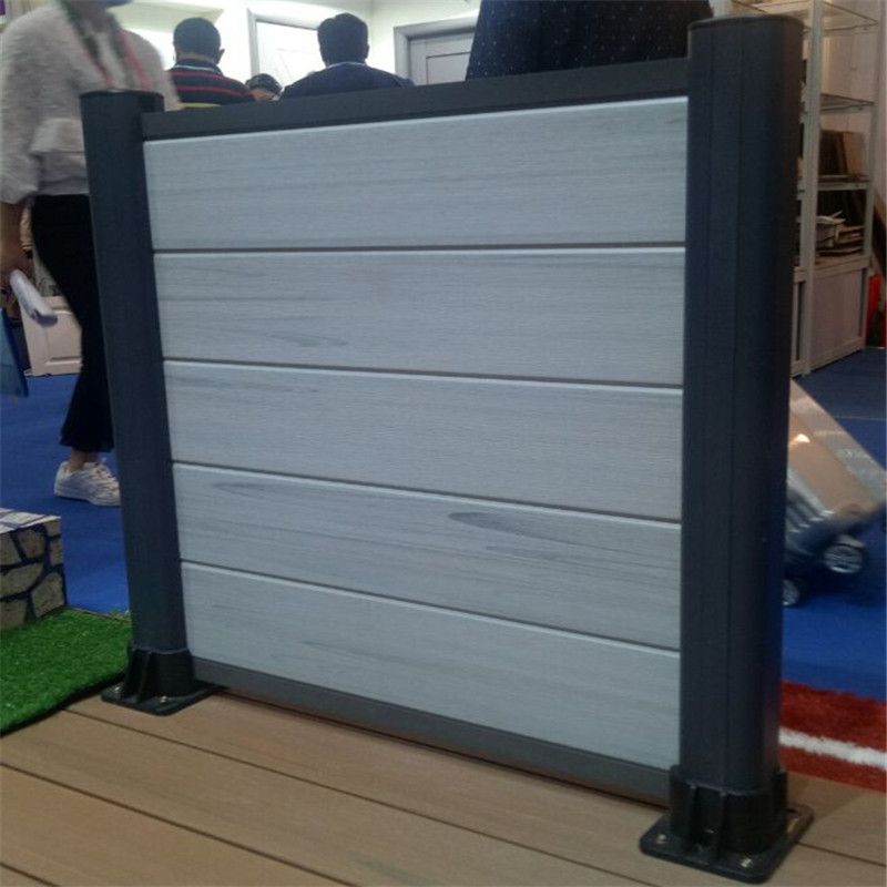 Rot proof wood plastic composite fence used panel with post