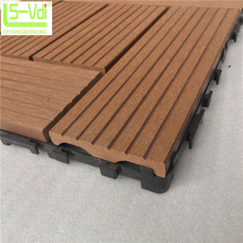 3D wood grain wpc  floor tile 