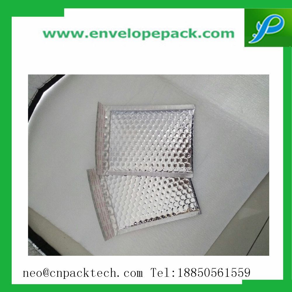 China Supplier Glamour Metallic Bubble bags Bubble Cushioned Aluminum Foil Bubble Packaging