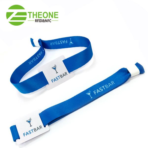 RFID NFC woven cloth wristband bracelet for musical festival