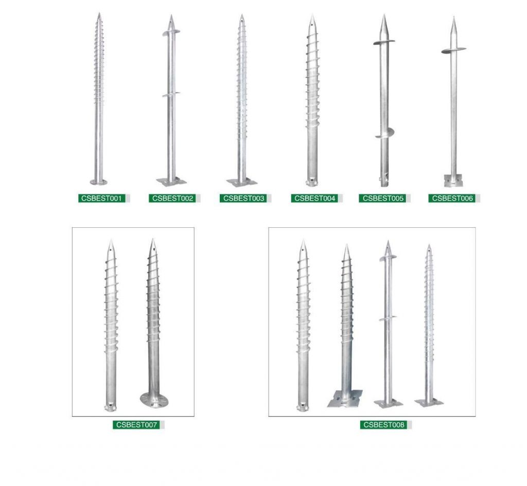 Photovoltaic bracket, solar bracket, Ground screws, PV stent accessaries