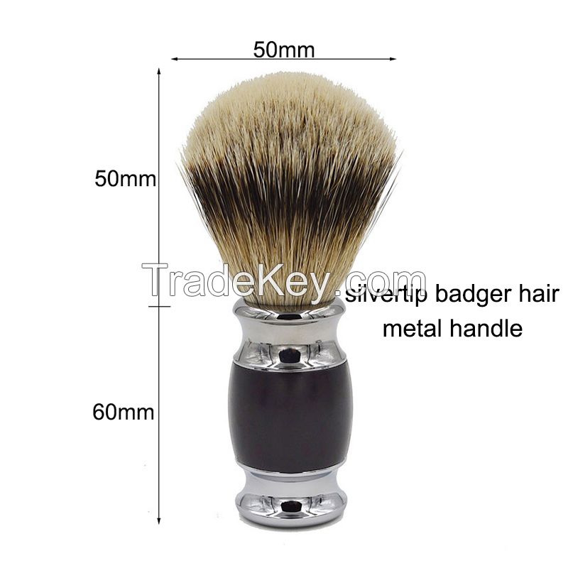 silvertip badger shaving brush set for man, stand,shaving razor,shaving bowl