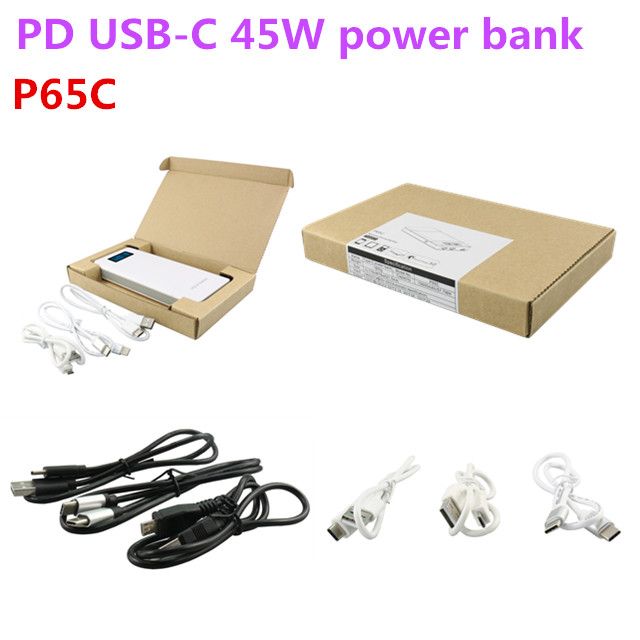 2018 new products usb c power bank for macbook pro with 15v 3a 20v 2a 45W 20000mah