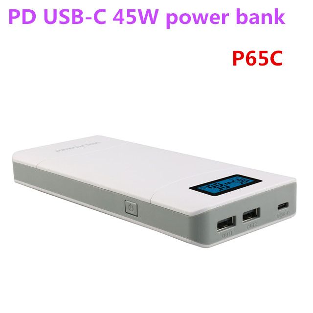 Super lcd display 5v 9v 12v 15v 19v 20v 24v usb c laptops power bank with qc3.0 PD function for new macbook