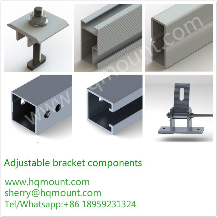 Adjustable solar mounting structure system