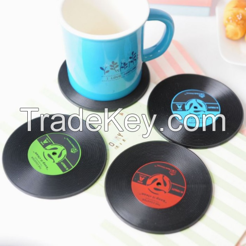 Custom Drink Soft PVC Silicone Cup Coaster 