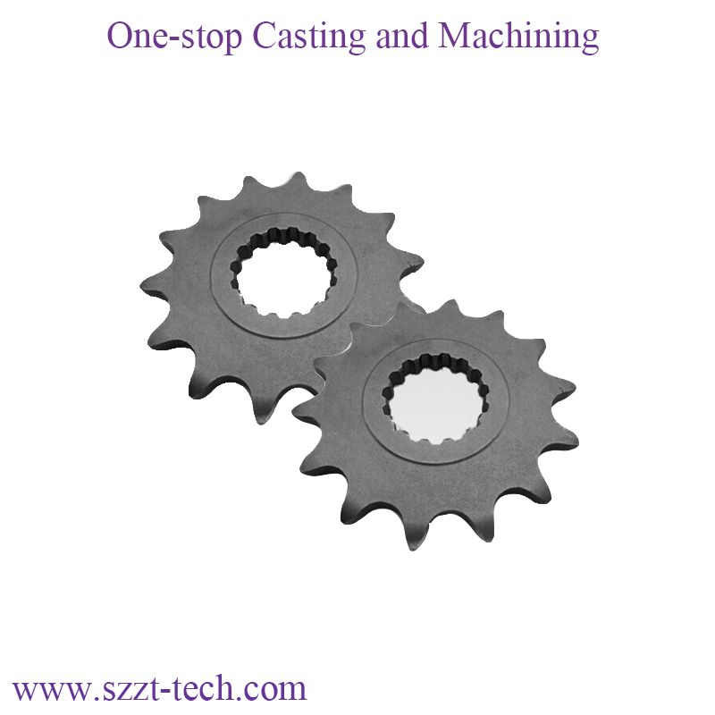 precision investment casting titanium stain steel aluminium alloy gear for bicycle parts