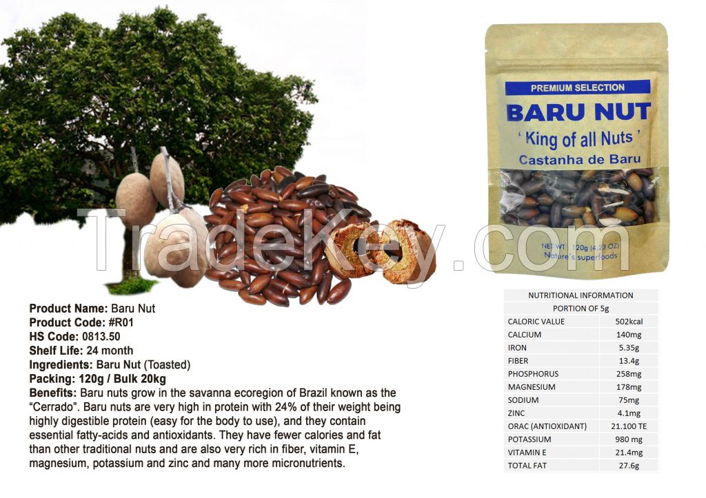 BARU NUTS - CASTANHA DO BARU - PREMIUM SELECTION