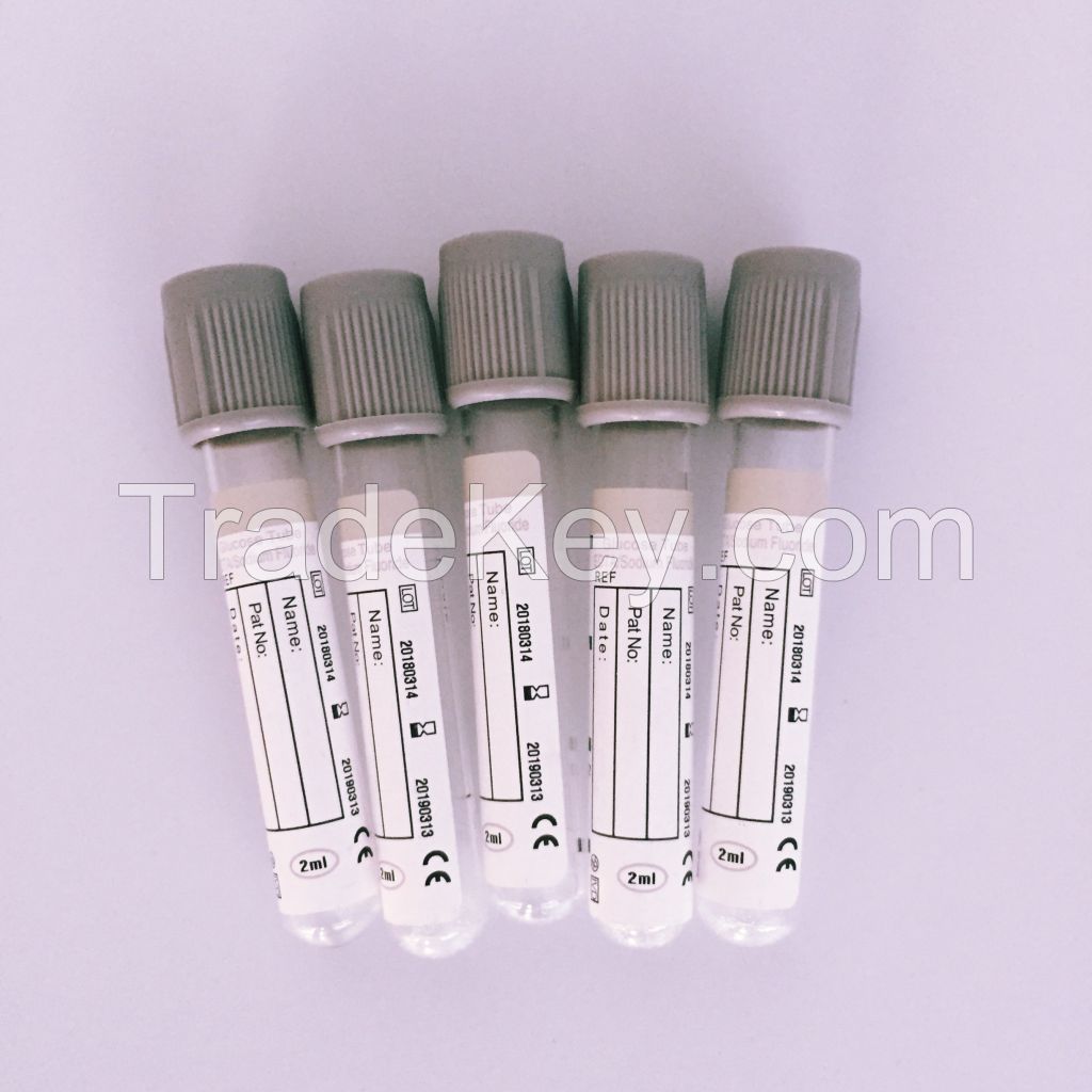 Medical Disposable K2 K3 EDTA lass disposable Sodium test coagulation pt vacuum blood collection tubes 