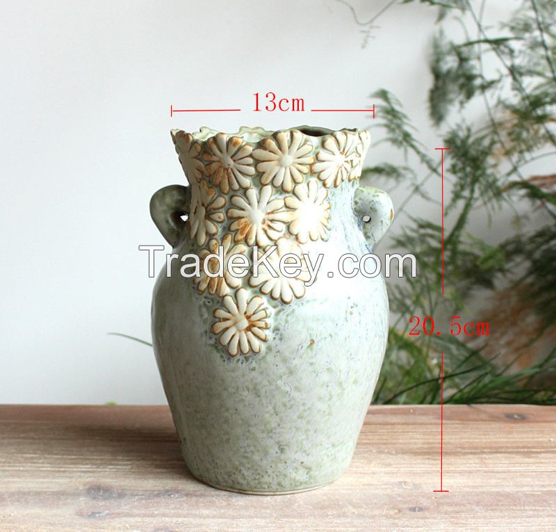 china ceramic vase flower pot and flower vase garden home decorative