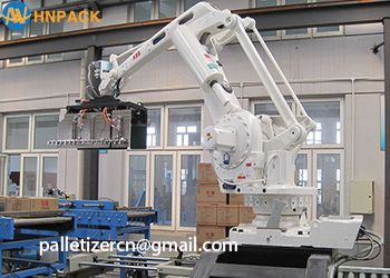 hot sales 25KG cartons and bags load robotic palletizer system