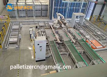 hot sales 25KG cartons and bags load robotic palletizer system