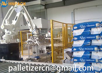 hot sales 25KG cartons and bags load robotic palletizer system