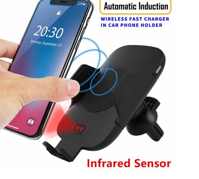 2 in 1 Infrared Fully Automatic Induction Air Vent Mount Holder and Fast Wireless