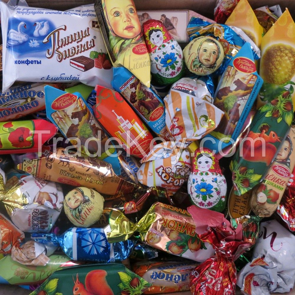 Russian sweets, chocolate, candy