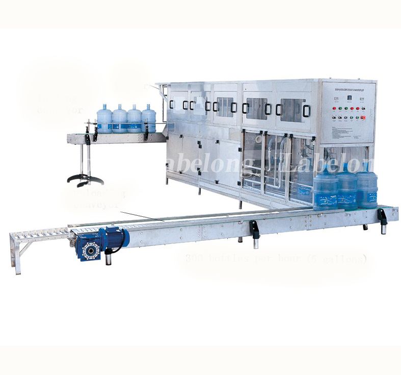 450BPH 5 Gallon Drinking Water Filling Lines With High Efficiency