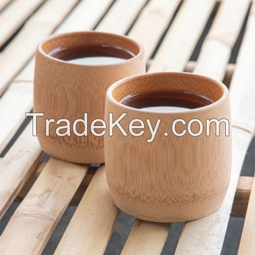 VIETNAM BAMBOO COFFEE AND TEA CUPS - NATURAL, ECO-FRIENDLY, REUSABLE, HIGH-QUALITY