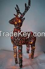 ECO FRIENDLY BAMBOO DEER ARTISAN PIECE FOR PLANT BASED INTERIOR