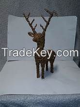 ECO FRIENDLY BAMBOO DEER ARTISAN PIECE FOR PLANT BASED INTERIOR