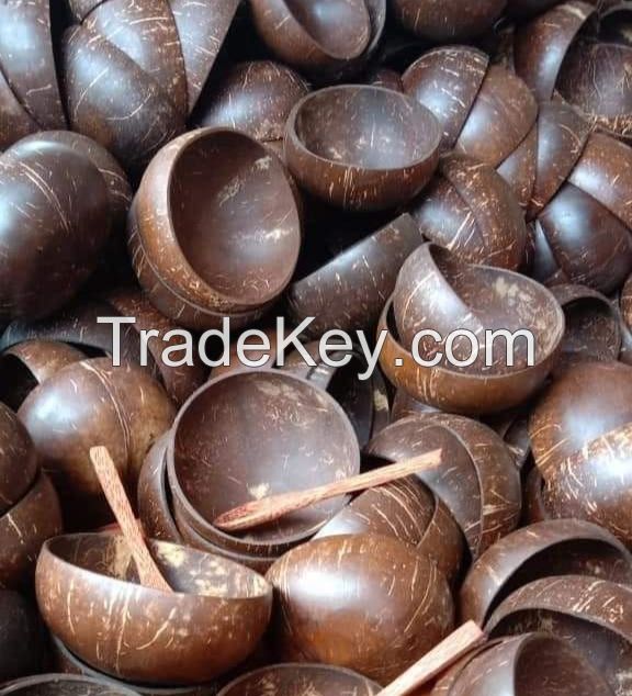 ALL-NATURAL COCONUT SHELL BOWL / PLANT-BASED DINING SOLUTION / COMPOSTABLE AND STYLISH DESIGN