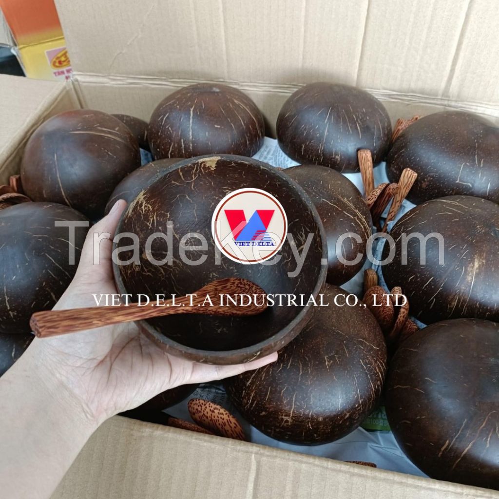 ALL-NATURAL COCONUT SHELL BOWL / PLANT-BASED DINING SOLUTION / COMPOSTABLE AND STYLISH DESIGN