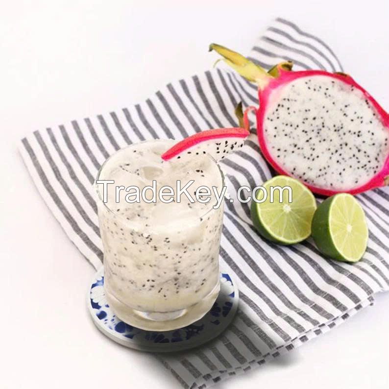 TOP SALES WHOLESALE WHITE DRAGON FRUIT PUREE HOT DEAL PREMIUM QUALITY BULK SUPPLY NATURAL TROPICAL FRUIT READY TO USE