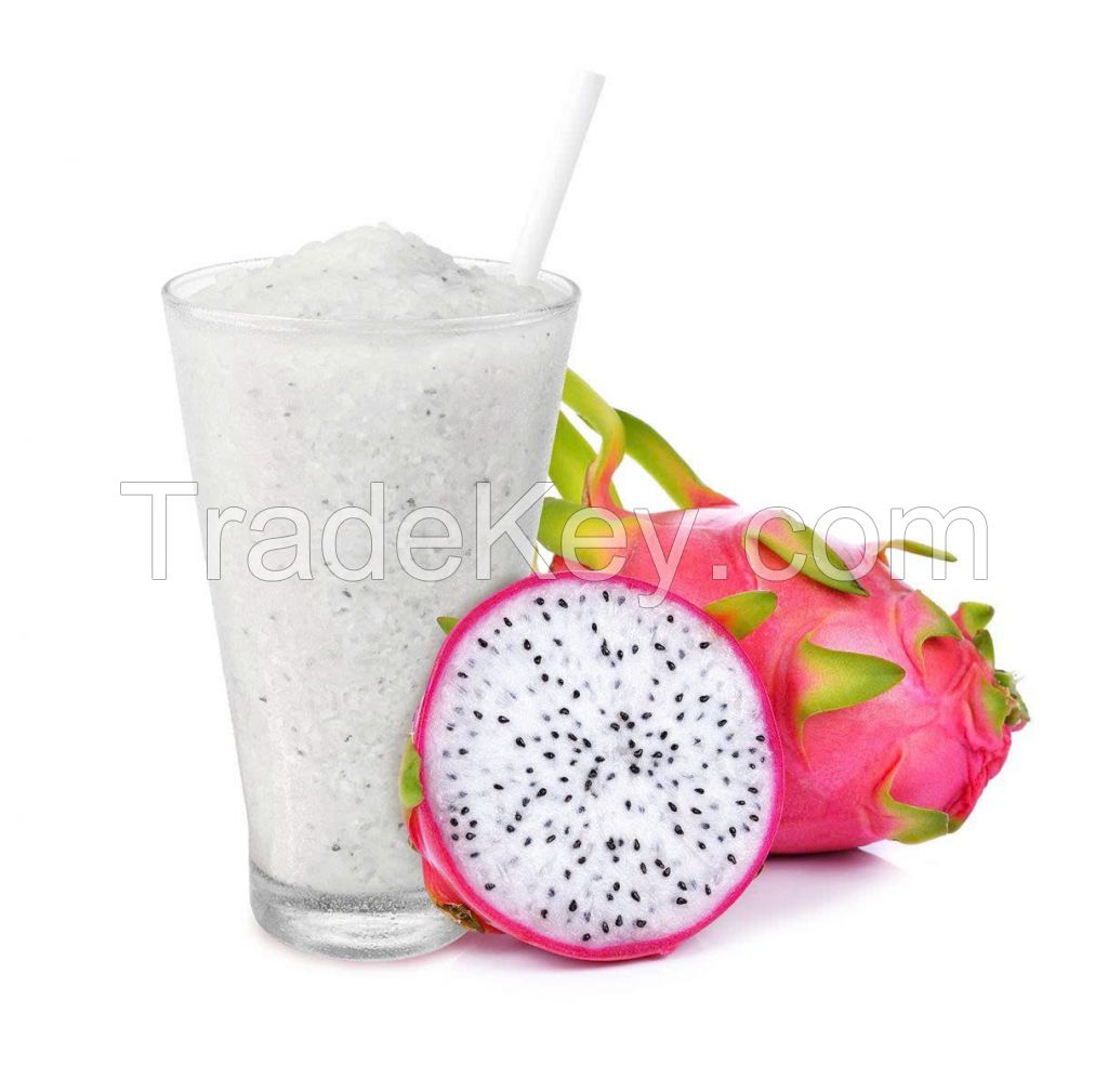 TOP SALES WHOLESALE WHITE DRAGON FRUIT PUREE HOT DEAL PREMIUM QUALITY BULK SUPPLY NATURAL TROPICAL FRUIT READY TO USE