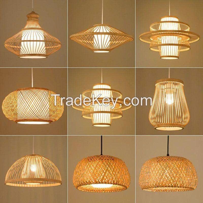 BAMBOO AND RATTAN LAMP HANDMADE DECOR LIGHTING FIXTURE BULK WHOLESALE EXPORT SUPPLY HOT DEAL TOP SALES PREMIUM QUALITY
