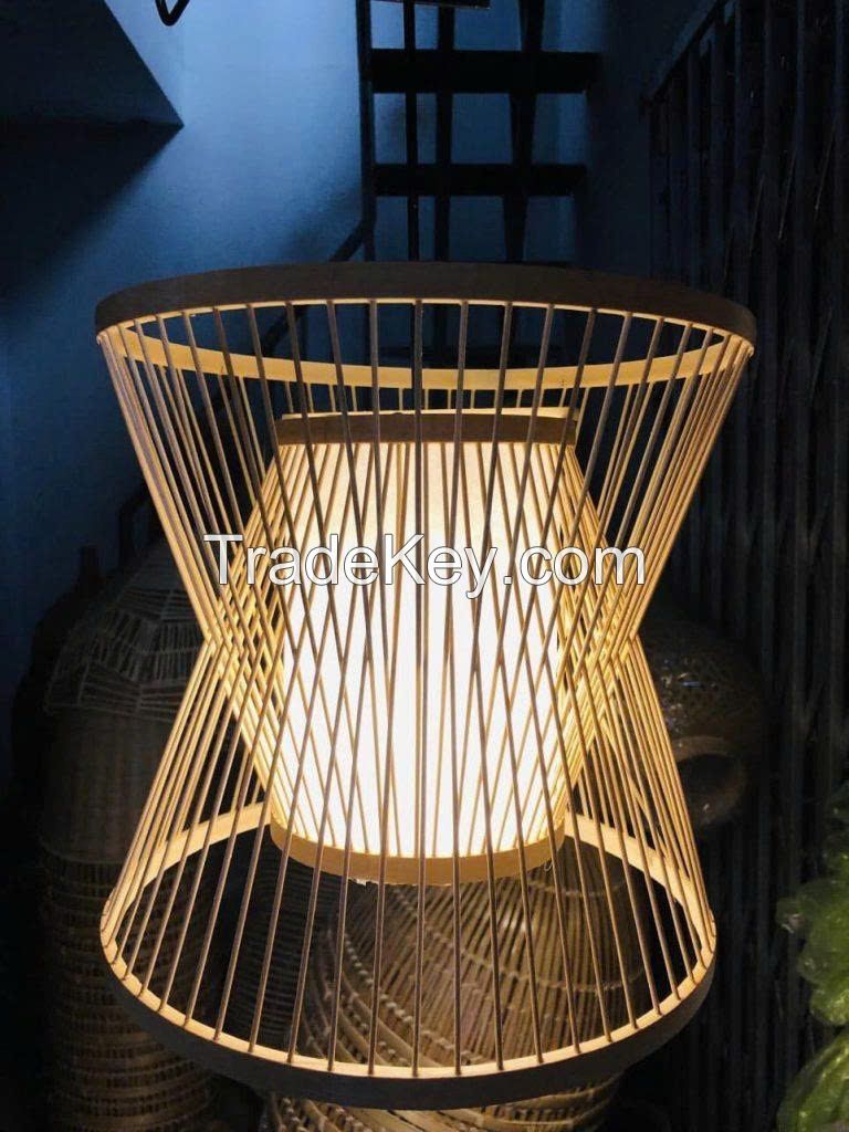 BAMBOO AND RATTAN LAMP HANDMADE DECOR LIGHTING FIXTURE BULK WHOLESALE EXPORT SUPPLY HOT DEAL TOP SALES PREMIUM QUALITY