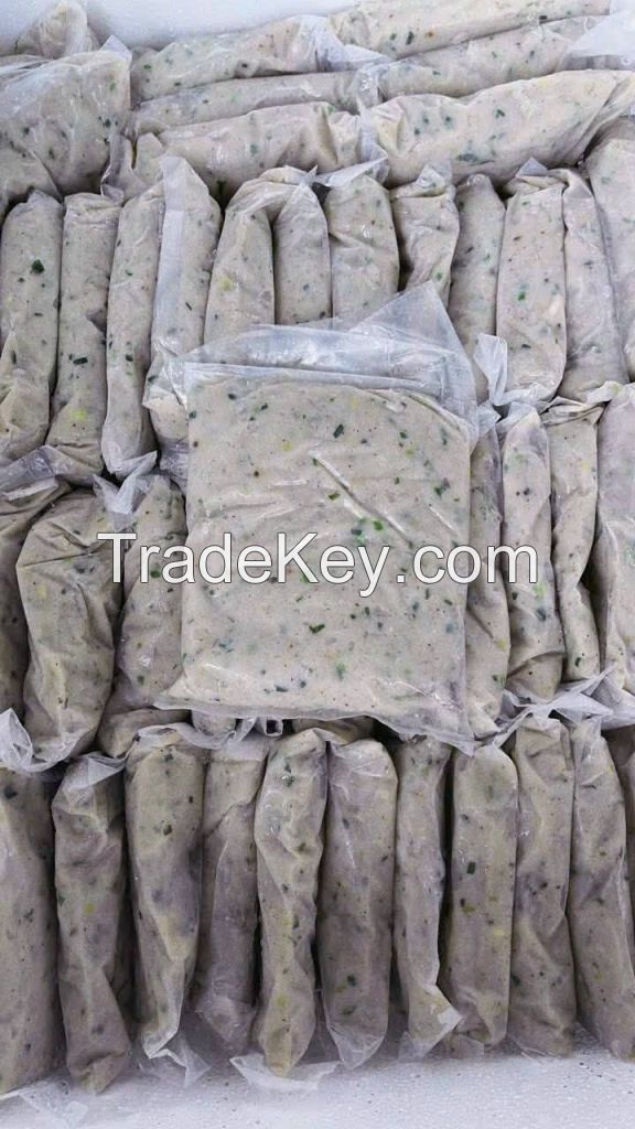 HOT DEAL WHOLESALE FROZEN FISH CAKE PURELY MADE FROM FRESH FEATHERBACK FISH