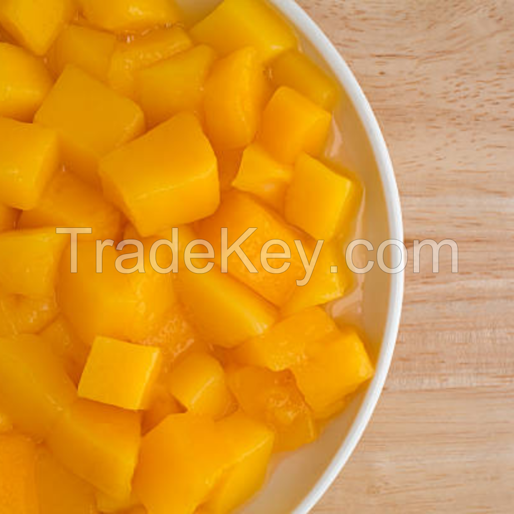 BEST SELLING WHOLESALE CANNED MANGO CLEAN LABEL SWEET TROPICAL FRUIT EXPORT QUALITY