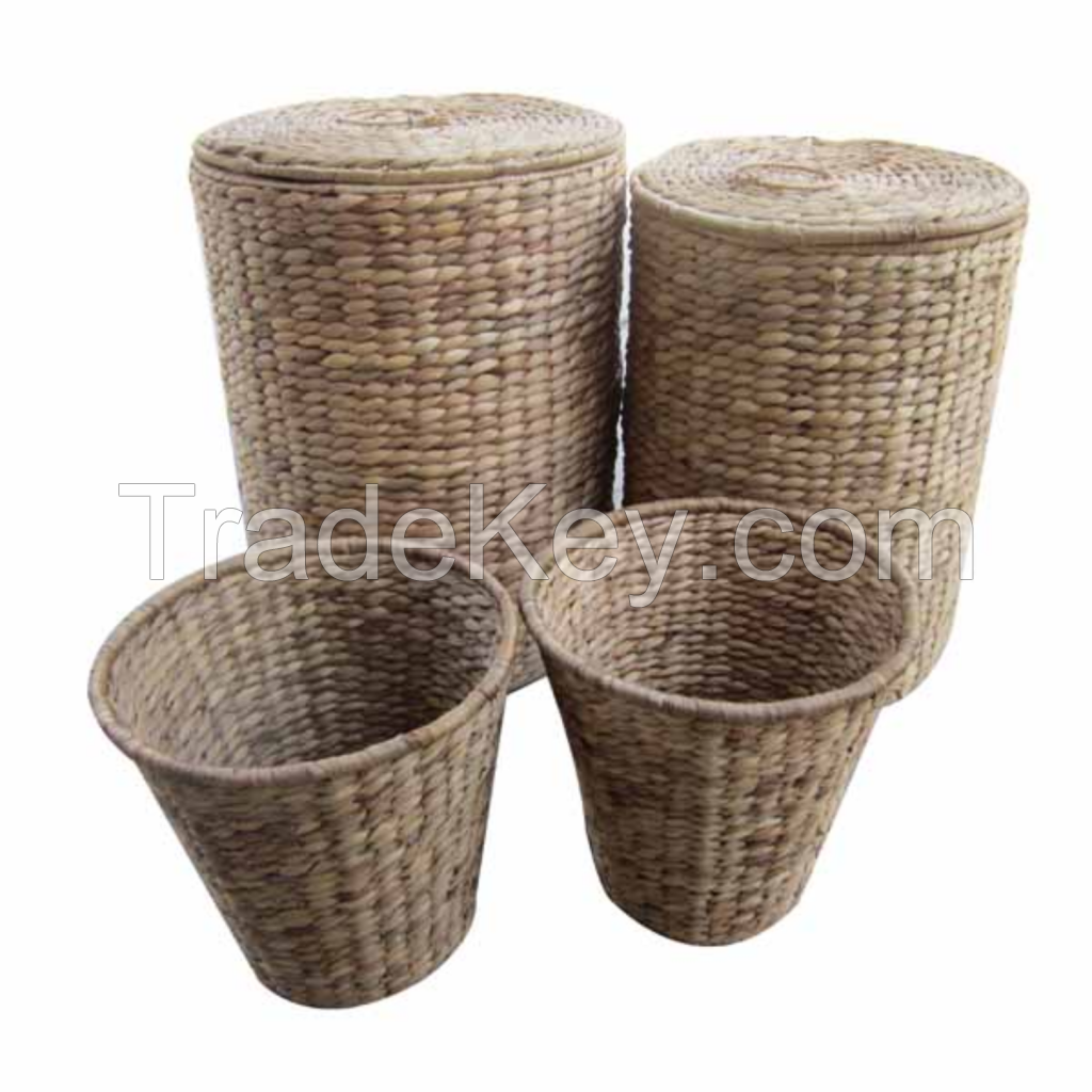 WATER HYACINTH CLOTHES BASKET HANDMADE FROM VIETNAM