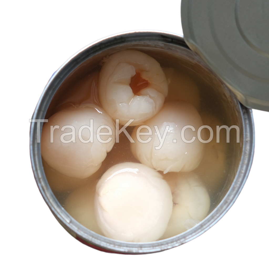 PREMIUM CANNED LYCHEE IN LIGHT SYRUP FOR DESSERTS DRINKS AND ICE CREAM