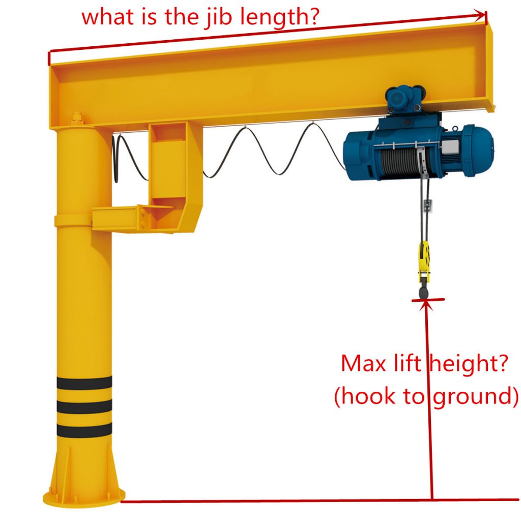 Floor mounted Column Mounted Jib Crane for Sale