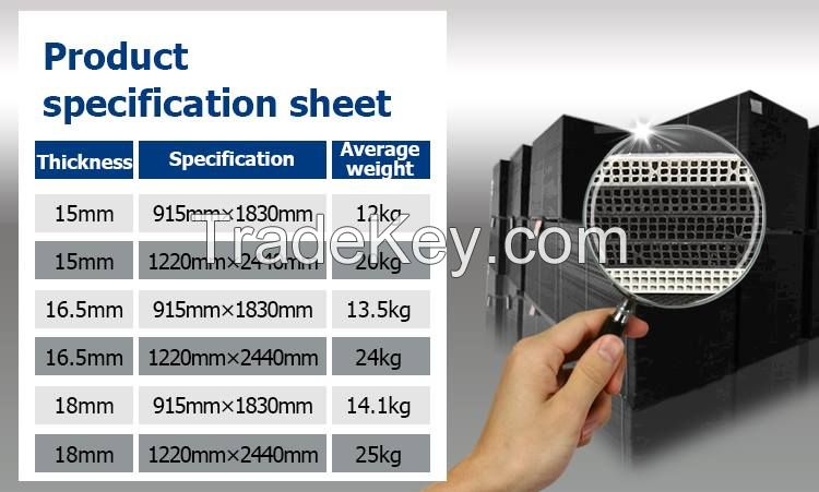 Plastic building formwork