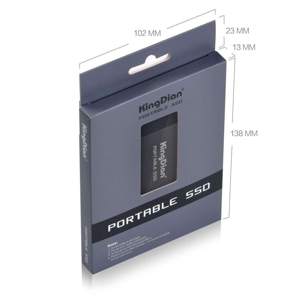 KingDian Poratable External 250GB SSD With USB Type-C Interface