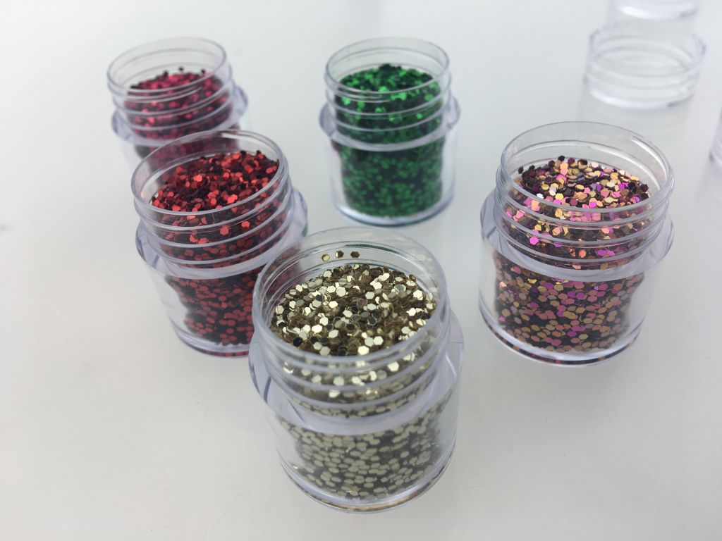 Hexagonal PET Glitter Powder Christmas Poly Flake Festival Wholesale Bulk Glitter