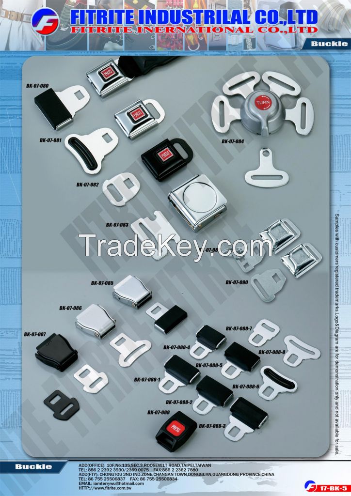 Seat Buckles, Airline Buckles, Safety Belts, Harness Buckles